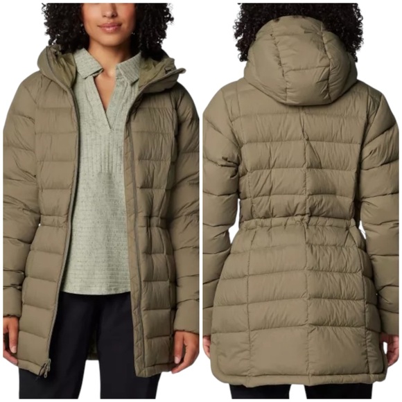 Columbia Women's Ardenwood Mid Down Jacket Stone Green Size Medium - Picture 7 of 8